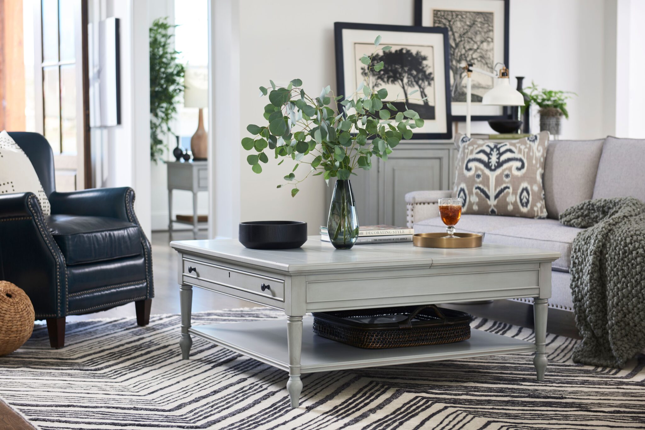 How to Position and Style Coffee Tables and Ottomans